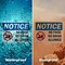 Signmission No Food No Drink Allowed, 14 in W x Rectangle, Vinyl Decal OS-2PACK-NS-D-1014-L-16123 - alternate 6